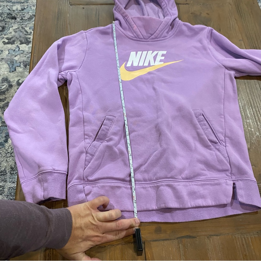 Girls lilac Nike hoodie - Picture 8 of 9